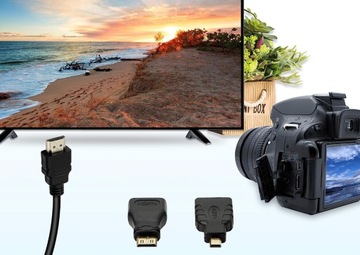 HDMI МИНИ-МИКРО КАБЕЛЬ 3 в 1 FULL HD 4K 1,5 м