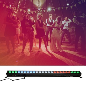 СВЕТОДИОДНАЯ БАР RGBW 24x 4Вт MEGA COLORS DMX 4в1