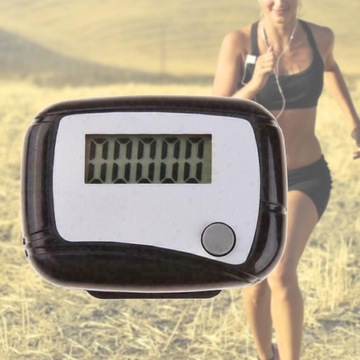 Step Walking Liczniki Czujnik krokomierza Krok czarny