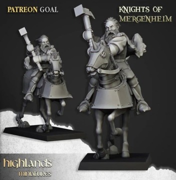 Highlands Miniatures Knights of Mergenheim CMD (3 модели)