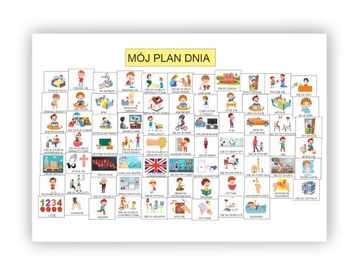 Plan dnia w domu wersja rozszerzona magnetyczna