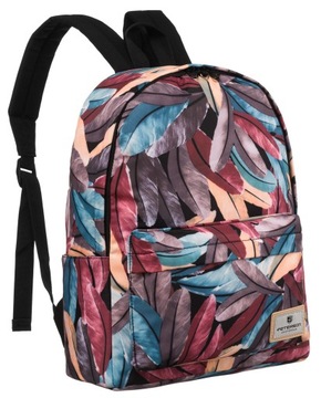 PETERSON plecak damski miejski pojemny stylowy torba torebka śliczny wzór