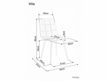 MILA бархатно-коричневый стул с обивкой