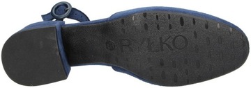 Czółenka RYŁKO 3RKP0 4JCF Granatowy Granat r.37,5