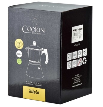 КОФЕВАРКА ЭСПРЕССО 600 МЛ 12 ПОРЧЕК КОФЕ