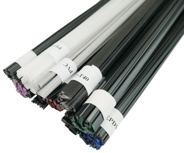 Spoiwa do spawania plastiku Tworzywo 1kg 10x100g zestaw popularnych spoiw