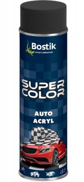 Lakier BOSTIK SUPER COLOR AUTO ACRYLczarny mat0,5L