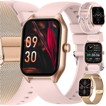 SMARTWATCH ЖЕНСКИЕ ЧАСЫ ПОЛЬСКОЕ МЕНЮ СПОРТИВНЫЙ ЗВОНОК ЧСС SMART WATCH PL