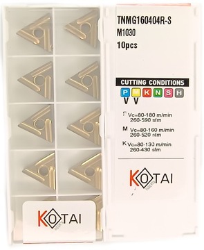 Płytki wieloostrzowe TNMG 160404R-S M1030 KOTAI MTJNR MTUNR