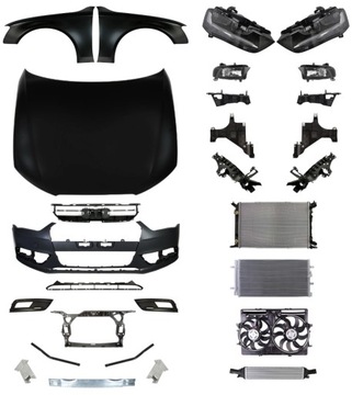 AUDI A4 B8 11-16 NÁRAZNÍK PAS KAPOTA SVĚTLO