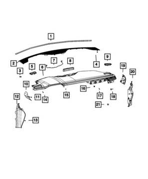 INDIKÁTOR ÚROVNI BATERIE JEEP WRANGLER JL 21-25 2.0 4XE 68500760AB