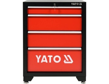 SZAFKA SERWISOWA BAZOWA 4 SZUFLADY WYMIARY SZAFKI: 660X457X863MM YATO