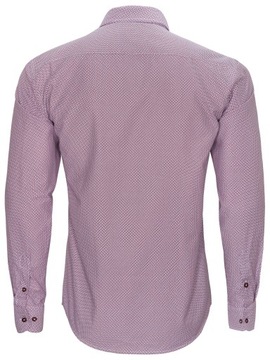 Мужская рубашка Quickside, бордовый воротник, размер XL