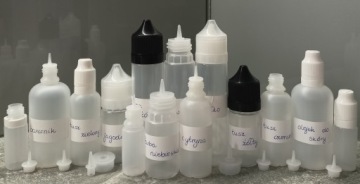 БУТЫЛКИ ПЛАСТИКОВЫЕ БУТЫЛКИ 60МЛ 25ШТ + ЭТИКЕТКИ