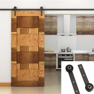 НАБОР СИСТЕМЫ РАЗДВИЖНЫХ ДВЕРЕЙ ДЛЯ АМАРНОЙ ДВЕРИ ШИРИНОЙ 200 СМ