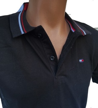 Tommy Hilfiger koszulka polo czarny S Tipped SALE