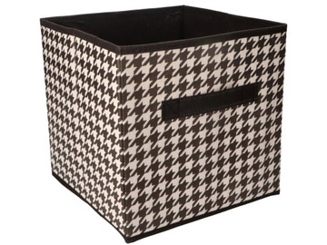 Tekstylne PUDEŁKO KOSZ ORGANIZER 25 x 25 x 25 cm - do SZAFY GARDEROBY
