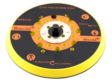 Шлифовальный диск на липучке 150мм 49H под замену резьбы М8