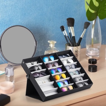 POLMART DISPLAY PALLET CUVETTE ЧЕХОЛ ДЛЯ СТЕКЛОВ 18 ПАР - ДВОЙНАЯ ЗАКРЫТИЯ