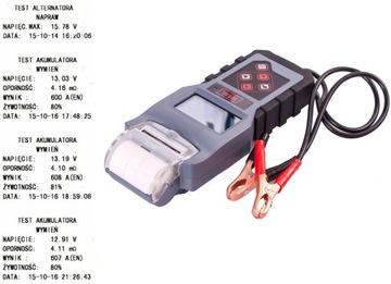 TESTER AKUMULATORÓW ALTERNATORA Z DRUKARKĄ CYFROWĄ