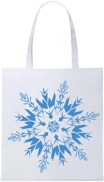 EKO TORBA ZAKUPY PREZENT ŚWIĄTECZNA ŚNIEŻYNKA