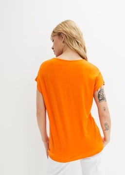 B.P.C t-shirt pomarańczowy z dekoracyjnym pierścieniem 56/58.