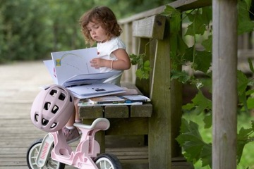 Детский велосипед HELMET Bobike GO S 52-56 розовый