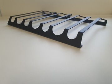 ПОДВЕСКА ДЛЯ СТЕКЛА, 4 РЯДА, матовый черный