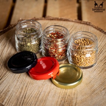 50x Стеклянная банка 30 мл для МЕДА, ПРОДУКТОВ, ВАРЕНЬЯ, СОКОВ