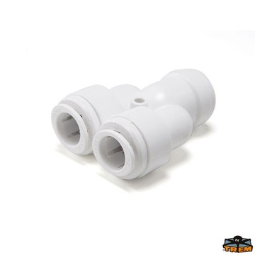 SZYBKOZŁĄCZKA WODY TRÓJNIK Y NA WĄŻ 12mm / 9mm- QUICK - TREM Italy