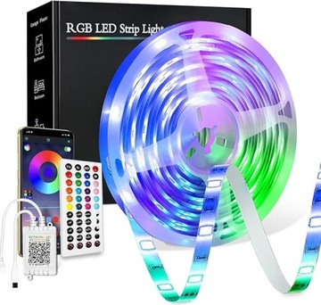 Taśma LED model D1011 (10mx2) 20 m, Bluetooth RGB 5050 24 V [A]