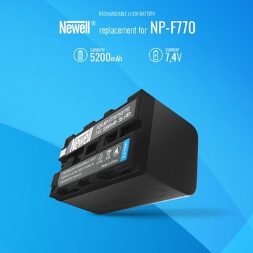 Набор Newell: зарядное устройство и 2 аккумулятора NP-F770.