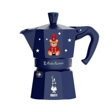 Bialetti Kávovar Moka Express Joyful Christmas Modrý 3tz