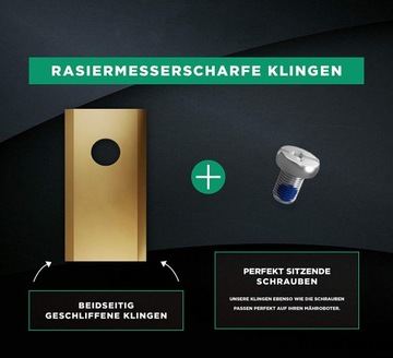 ЛЕЗВИЯ ДЛЯ КОСИЛКИ-РОБОТА PARKSIDE ЛЕЗВИЯ ДЛЯ РОБОТА-КОСИЛКИ PMRA 20V TYTAN 9 шт.