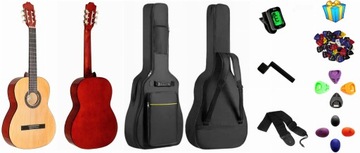 GITARA KLASYCZNA 4/4 DLA POCZĄTKUJĄCYCH - CAŁY SET