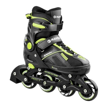 Rolki regulowane RAVEN Pulse Black/Lemon 40-43 (OUTLET)