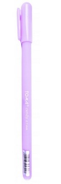 DŁUGOPIS CANDY PASTEL PASTELOWY 0,7mm TOMA FIOLETOWY PASTELOWY