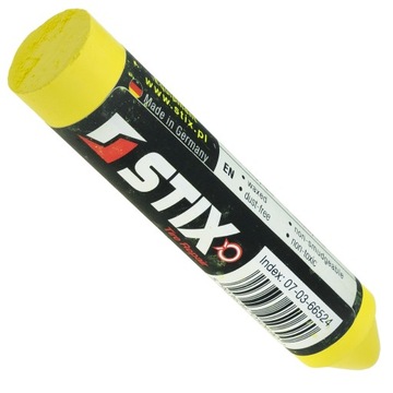 WOSKOWA KREDA ŻÓŁTA DO ZNAKOWANIA OPON, NIEZMYWALNY MARKER - STIX PREMIUM