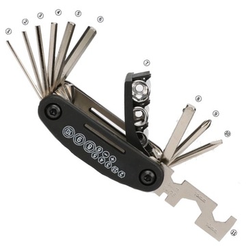 MULTITOOL Многофункциональный инструмент 16 в 1 ВЕЛОСИПЕДНЫЕ КЛЮЧИ УНИВЕРСАЛЬНЫЕ ИНБУСЫ