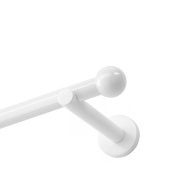 Karnisz do wystroju okiennego 19 mm 480 cm biały