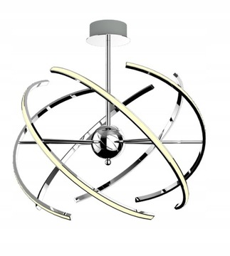 LAMPA WISZĄCA SUFITOWA PLAFON LED NOWOCZESNA CHROM