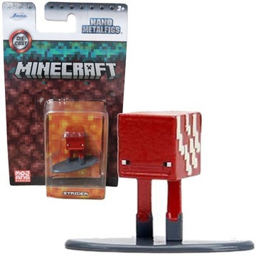 MINECRAFT METALOWA FIGURKA KOLEKCJONERSKA STRIDER