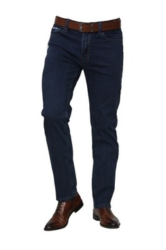 SPODNIE MĘSKIE JEANS st.Leon'f GRANATOWE W37 L32 PAS 96-98