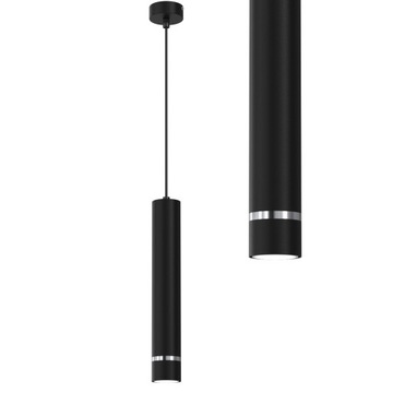 LAMPA WISZĄCA ZWIS TUBA LED POJEDYNCZA METAL GU10