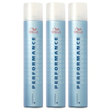 Wella Professionals Performance Lakier do Włosów Mocny 500 ml x3