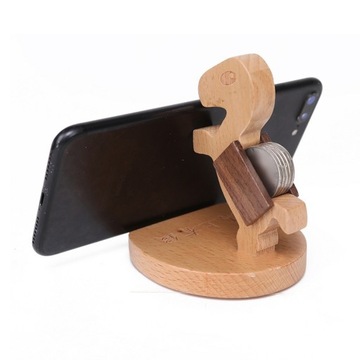 ЛЕГКАЯ ПОДСТАВКА ДЛЯ ТЕЛЕФОНА В ФОРМЕ ЛОШАДИ ЭРГОНОМИЧНАЯ ПРОЧНАЯ ДЕРЕВЯННАЯ РУЧКА