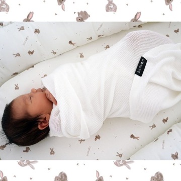 Легкий вязаный плед с шалфеем - LULLALOVE