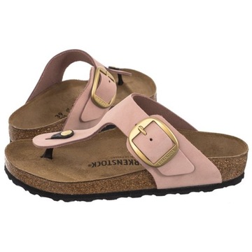 Buty Damskie Klapki Birkenstock Gizeh Big Buckle Soft Pink Różowe