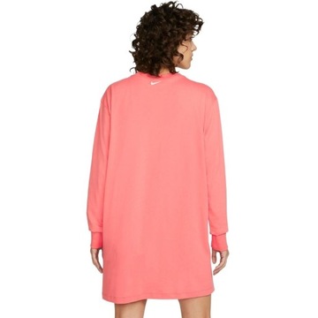 Sukienka damska Nike Nsw LS Dress Prnt różowa DO2580 603 L
