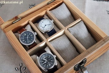 ДЕРЕВЯННАЯ КОРОБКА ДЛЯ 6 ЧАСОВ РУЧНОЙ РАБОТЫ